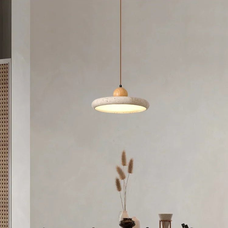 Edel - Elegante Travertin - Pendelleuchte mit LED als Hängelampe - Givera DE