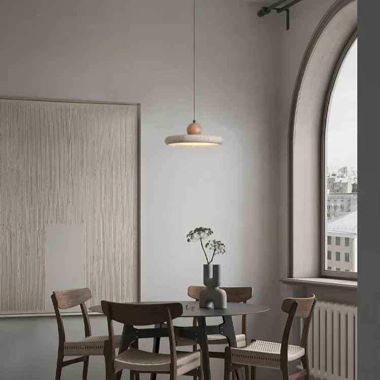 Edel - Elegante Travertin - Pendelleuchte mit LED als Hängelampe - Givera DE