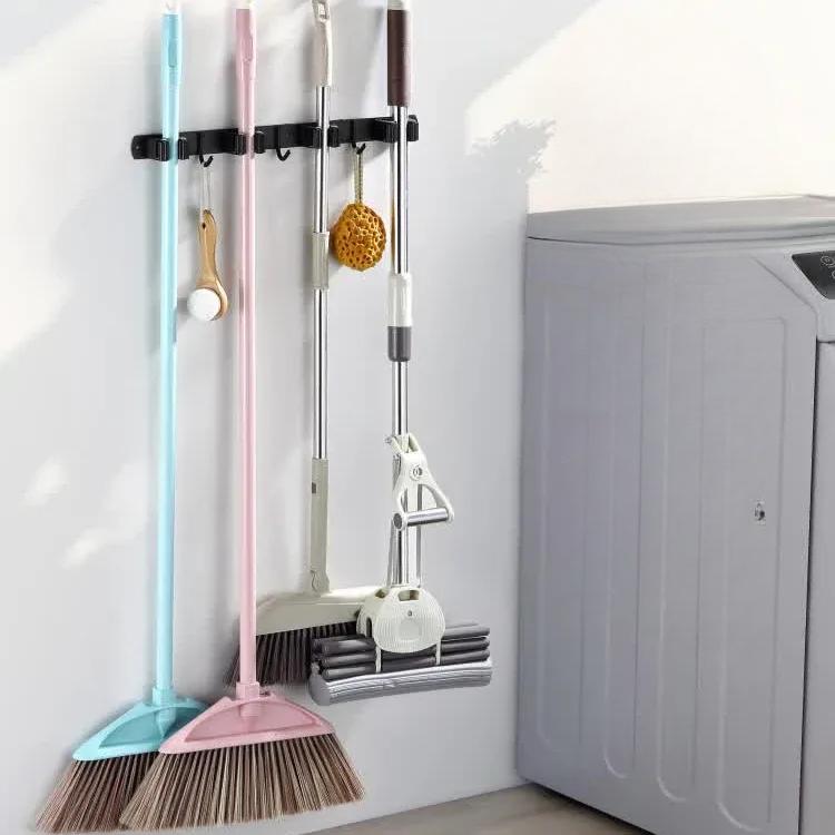 Elvik Besenhalterung Wand - Robuster Edelstahl Besen Wandhalter für Ordnung - Givera DE