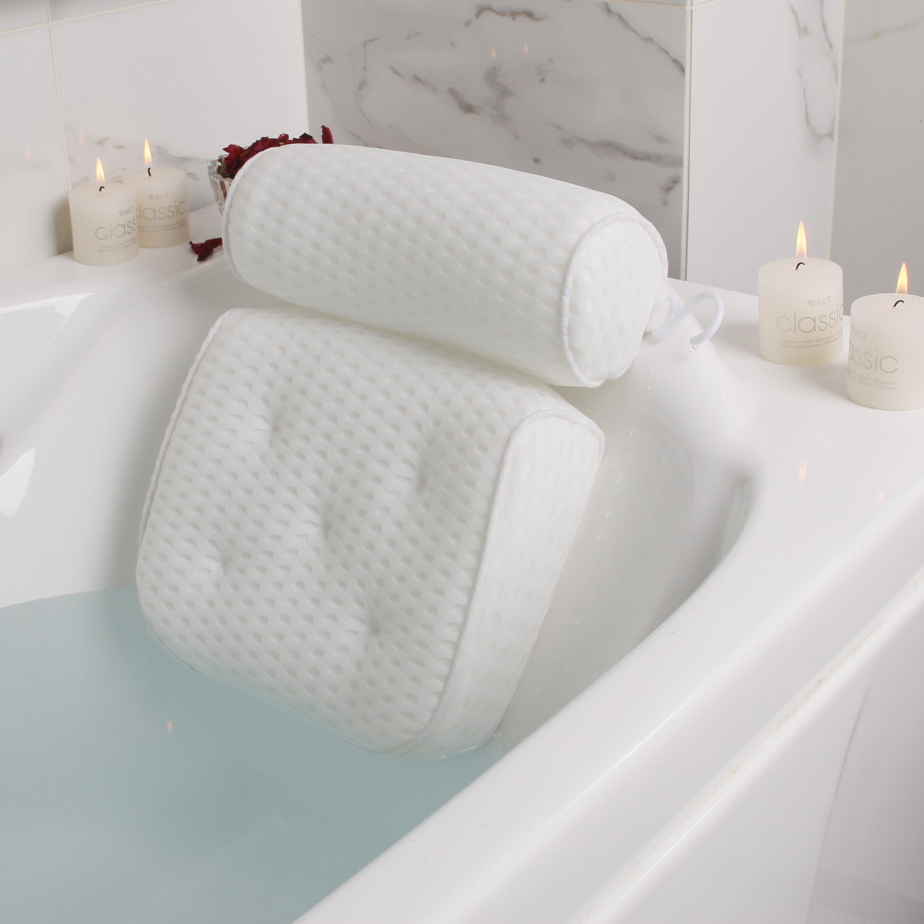 Emera - Luxus Spa Badkissen - Ergonomische Unterstützung für Nacken und Rücken - Givera DE