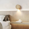Felora - Elegante Wandleuchte Innen - Runde Holzlamp mit Warmem Licht - Givera DE