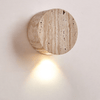 Felora - Elegante Wandleuchte Innen - Runde Holzlamp mit Warmem Licht - Givera DE