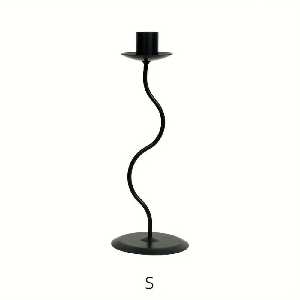 Feore Kerzenhalter - Elegantes Eisen Wellen - Design für Wohnraum Deko - Givera DE