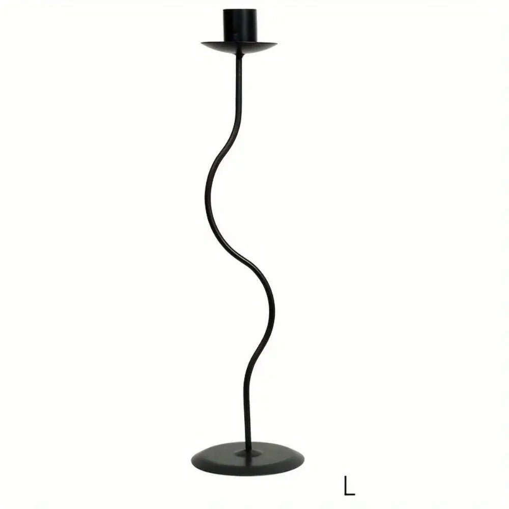 Feore Kerzenhalter - Elegantes Eisen Wellen - Design für Wohnraum Deko - Givera DE