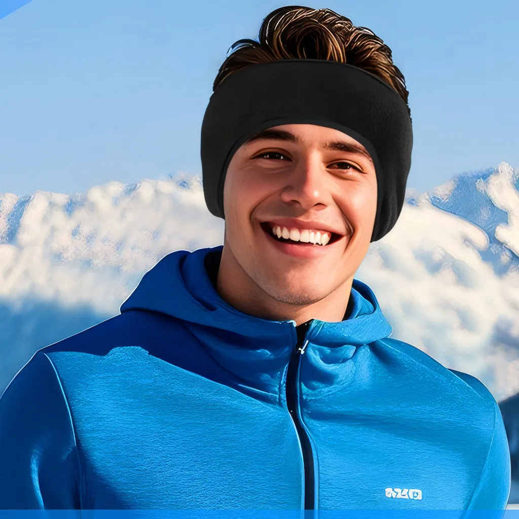 Pola – Damen und Herren Stirnband Sport warmes Fleece (1 + 1 GRATIS)