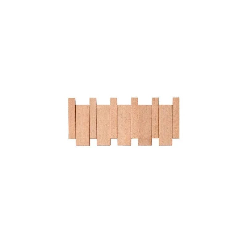 Filer - Handgefertigtes Holzbedeckungsregal mit Klapphaken aus FSC-zertifiziertem Holz