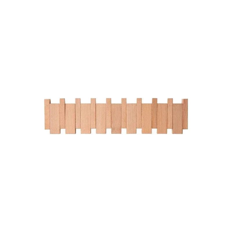 Filer - Handgefertigtes Holzbedeckungsregal mit Klapphaken aus FSC-zertifiziertem Holz