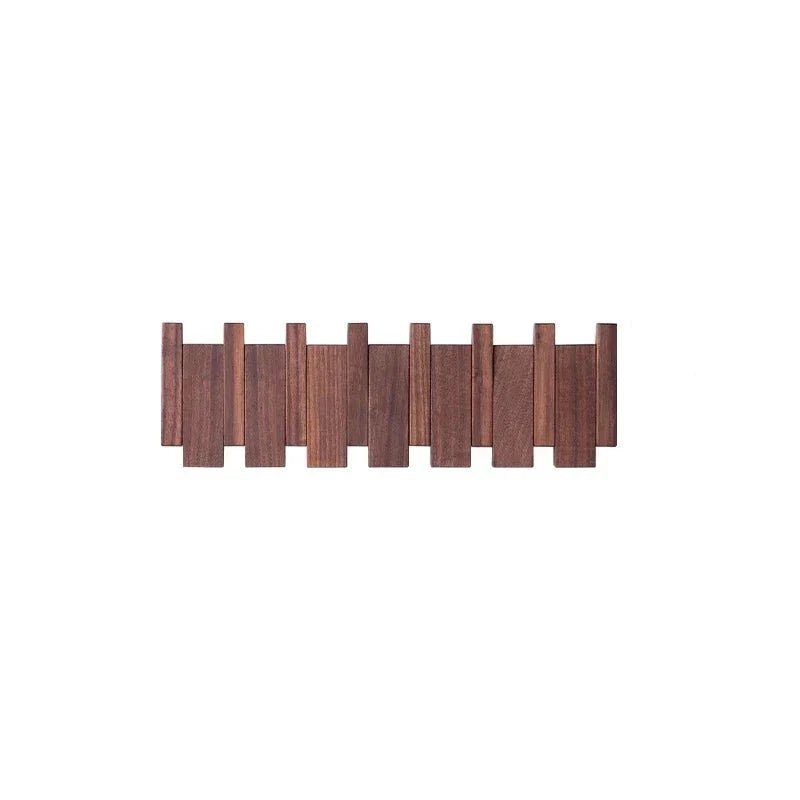 Filer - Handgefertigtes Holzbedeckungsregal mit Klapphaken aus FSC-zertifiziertem Holz