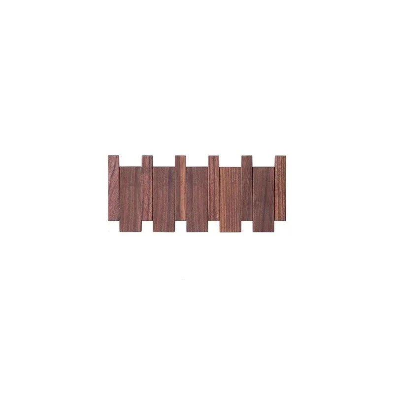 Filer - Handgefertigtes Holzbedeckungsregal mit Klapphaken aus FSC-zertifiziertem Holz