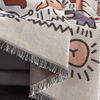 Fioretto - Gemütliche Woven Throw Blanket mit Doodle - Muster - Givera DE