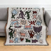 Fioretto - Gemütliche Woven Throw Blanket mit Doodle - Muster - Givera DE