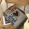 Fioretto - Gemütliche Woven Throw Blanket mit Doodle - Muster - Givera DE