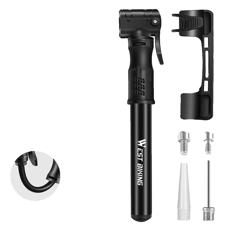 Flitzy - Mini Fahrradpumpe - Leichte Luftpumpe für Rennräder bis 100 psi, Aluminium - Givera DE