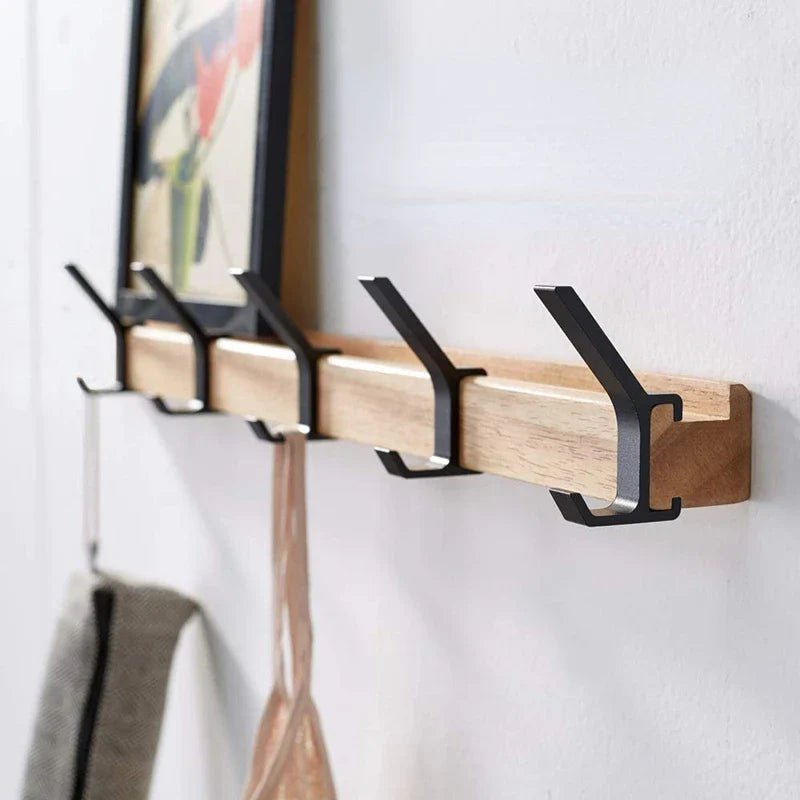 Freya Garderobe - Skandinavischer Stil, Flexibles Design mit 5 Beweglichen Haken - Givera DE