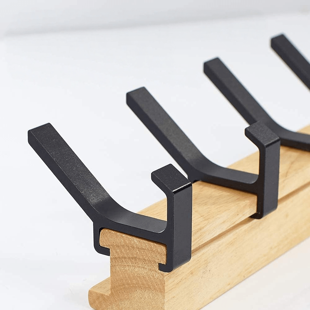Freya Garderobe - Skandinavischer Stil, Flexibles Design mit 5 Beweglichen Haken - Givera DE
