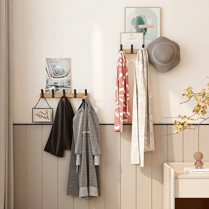 Freya Garderobe - Skandinavischer Stil, Flexibles Design mit 5 Beweglichen Haken - Givera DE