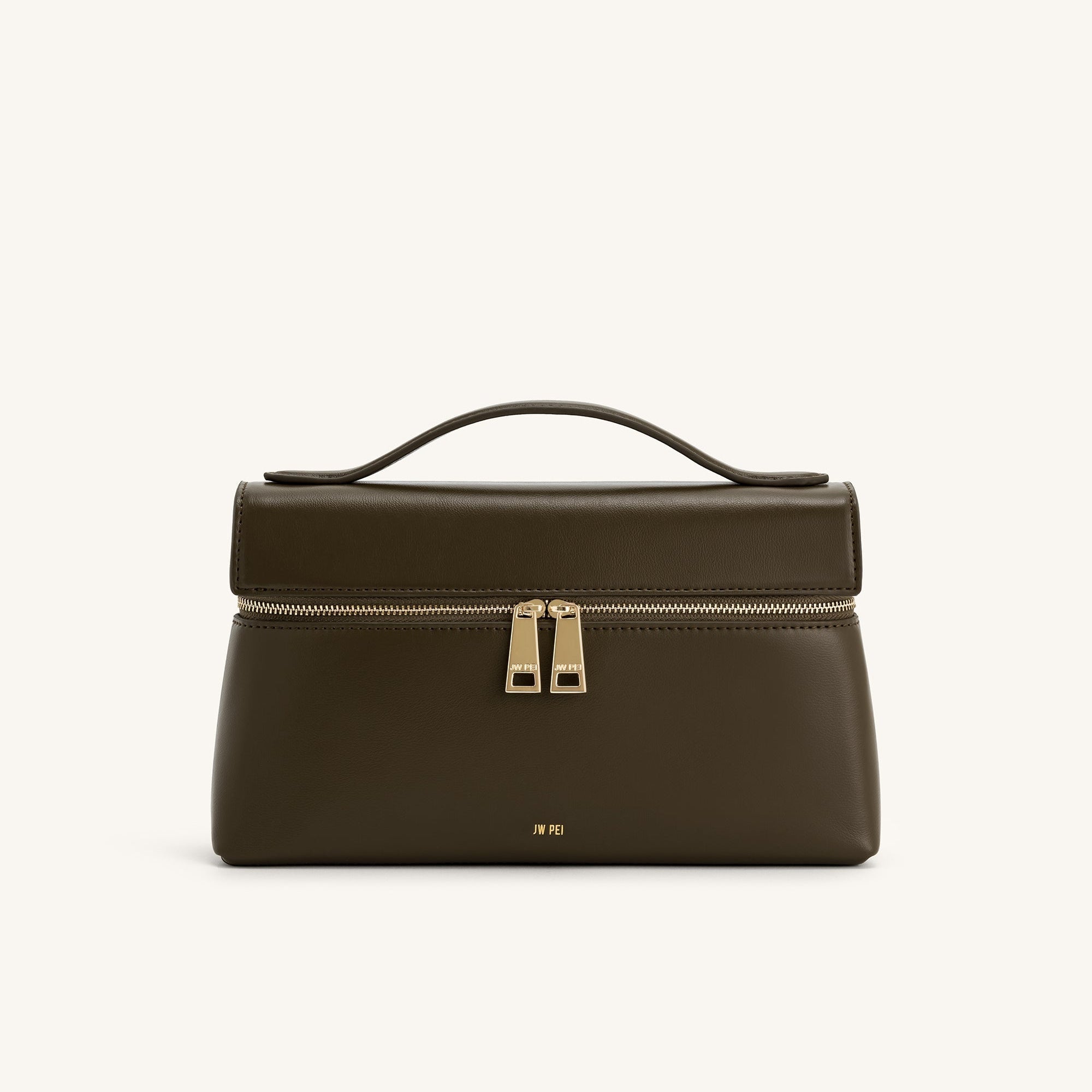 Givera - Elegante Vegane Grifftasche Dunkel Olive, Stilvoll & Praktisch - Givera DE