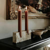 Givera Kerzenständer - Travertin - Modern für Stabkerzen | Chloa - Givera DE