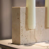 Givera Kerzenständer - Travertin - Modern für Stabkerzen | Chloa - Givera DE