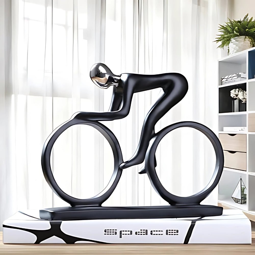 Givera Radfahrer Skulptur - Elegantes Harz Design | Charm - Givera DE