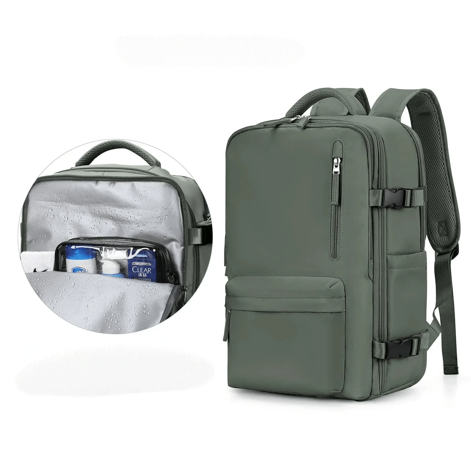Givera Robuster Rucksack – Wasserdichte Laptop Reisetasche mit USB - Ladefunktion - Givera DE