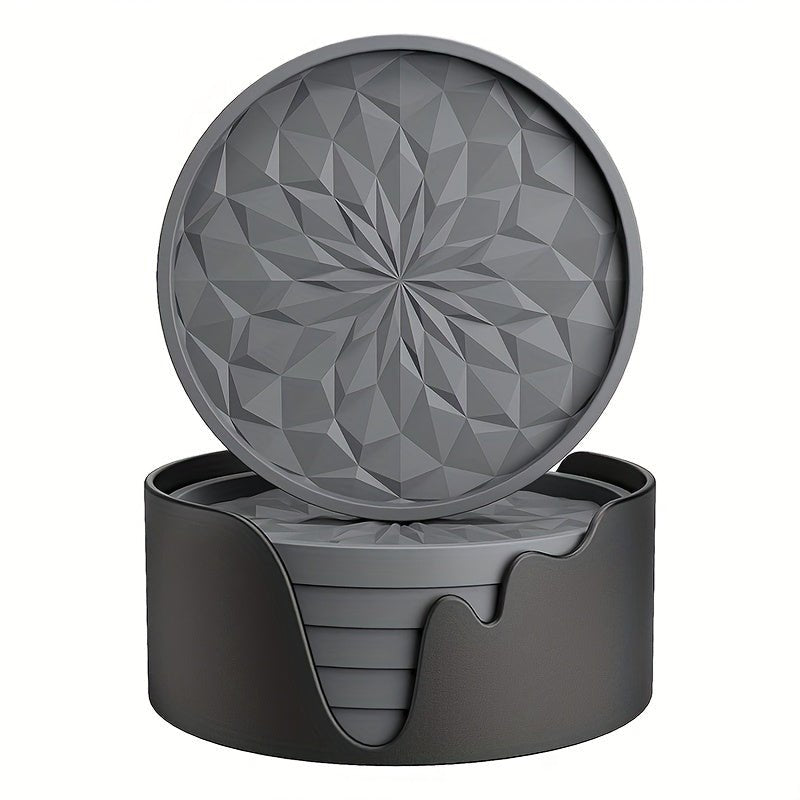 Givera - Rutschfeste Tischuntersetzer Set für Gläser – 6 Glasuntersetzer mit Halter - Givera DE