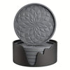 Givera - Rutschfeste Tischuntersetzer Set für Gläser – 6 Glasuntersetzer mit Halter - Givera DE