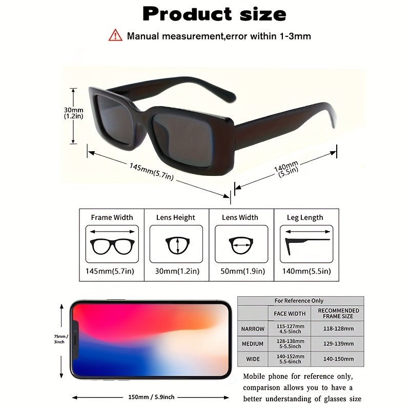 Givera Sonnenbrille - Quadratischer Rahmen - Schwarz | Dash - Givera DE