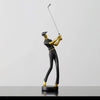 Golfstrike - Elegante Golfer Dekofiguren - Goldakzente für Luxuriöses Wohndesign - Givera DE