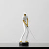 Golfstrike - Elegante Golfer Dekofiguren - Goldakzente für Luxuriöses Wohndesign - Givera DE
