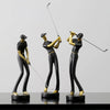 Golfstrike - Elegante Golfer Dekofiguren - Goldakzente für Luxuriöses Wohndesign - Givera DE