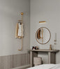 Grete - Stilvoller goldener Kleiderständer zur Wandmontage für Garderobe und Flur - Givera DE