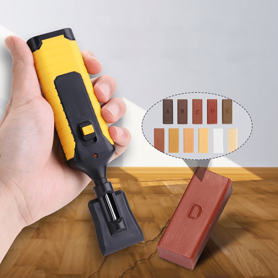HolzReparaturSet – Komplettes Set für Holzböden mit Farbmatching - Wachsblöcken - Givera DE
