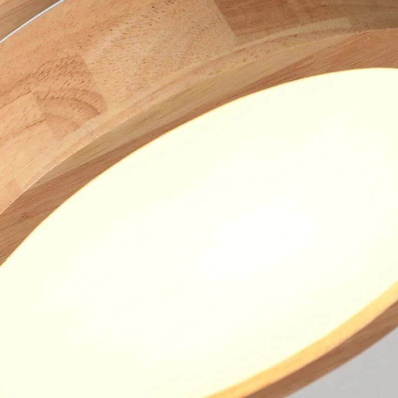 Kjøla - Skandinavische Deckenlampe mit LED - Technologie und Holzfinish für Wohnzimmer - Givera DE