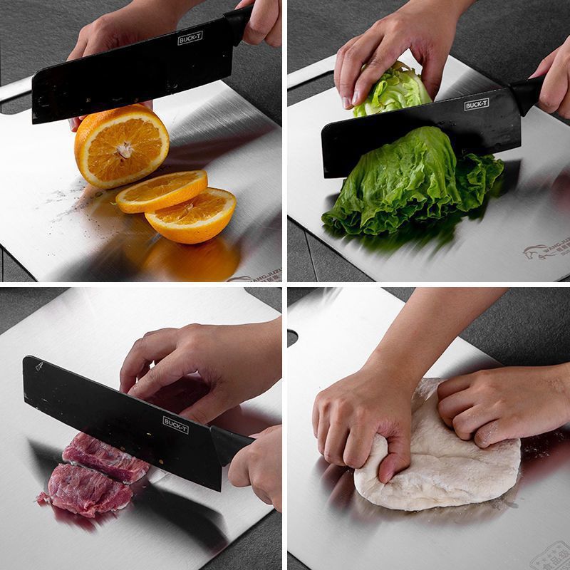 Knips - Rutschfestes Antibakterielles BPA - freies Titan - Schneidebrett - Givera DE