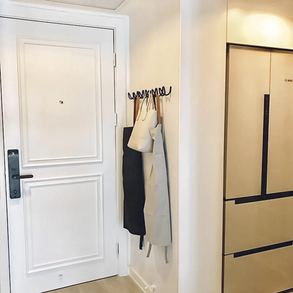 Krugy - Eleganter Schwarzer Wandhaken aus Schmiedeeisen als Moderne Hakenleiste - Givera DE