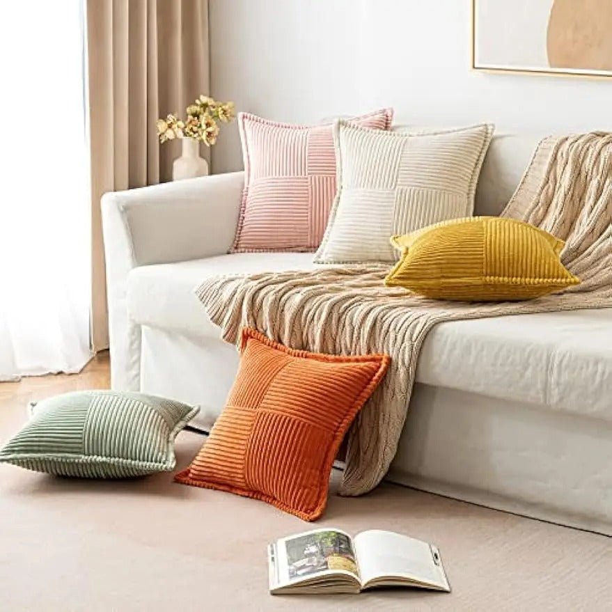 Lueur - Trendige Kissenbezüge mit Streifen im Modernen Boho - Design für Ihr Zuhause - Givera DE