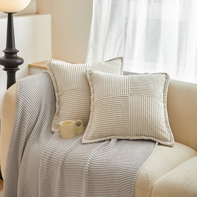 Lueur - Trendige Kissenbezüge mit Streifen im Modernen Boho - Design für Ihr Zuhause - Givera DE