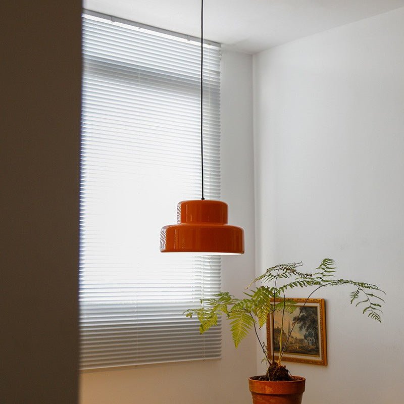 Lurnis - Elegante Orangenglas Deckenlampe mit Retro - Design und E27 - Fassung - Givera DE