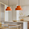 Lurnis - Elegante Orangenglas Deckenlampe mit Retro - Design und E27 - Fassung - Givera DE