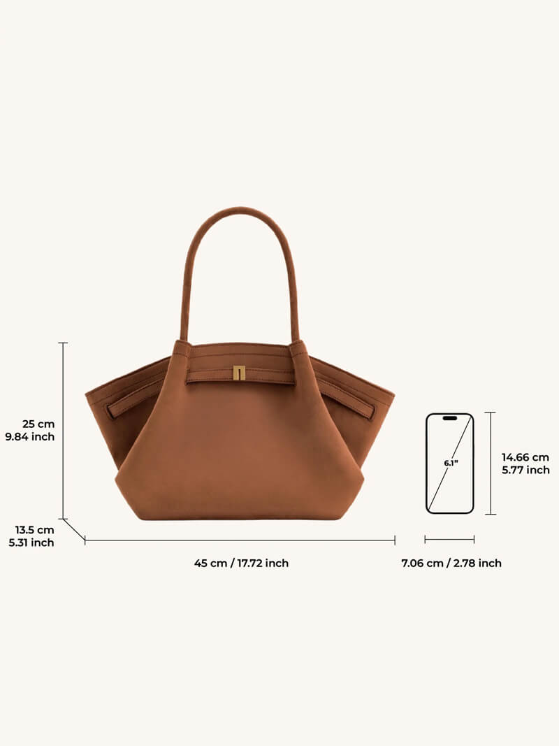Melanada - Praktische Wildledertasche für jeden Anlass - Givera DE
