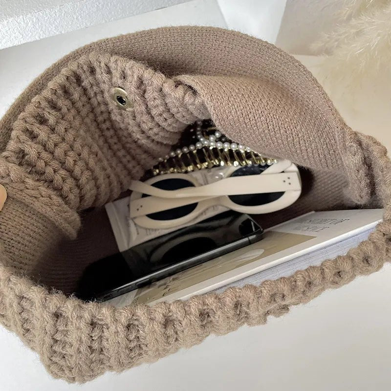 Mira - Gerippte Strickhandtasche Vielseitig & Geräumig - Givera DE