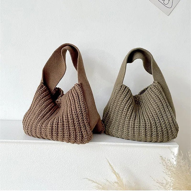 Mira - Gerippte Strickhandtasche Vielseitig & Geräumig - Givera DE