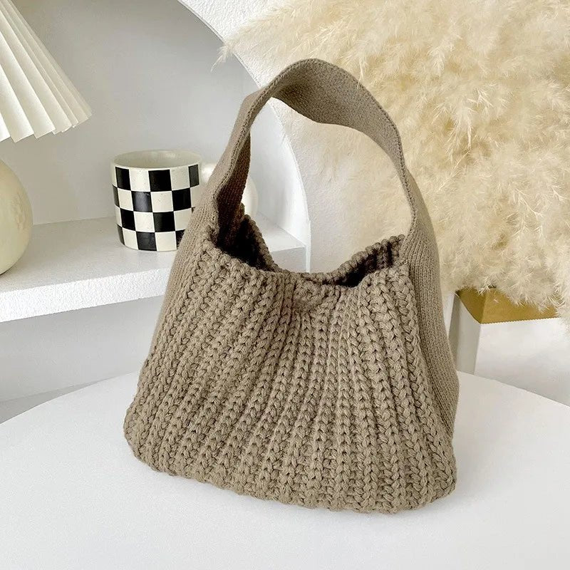 Mira - Gerippte Strickhandtasche Vielseitig & Geräumig - Givera DE