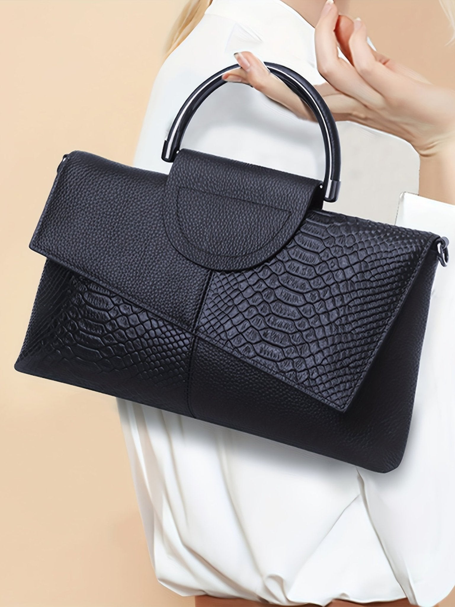 Mirada - Elegante Crossbody - Tasche im Krokodilmuster - Givera DE