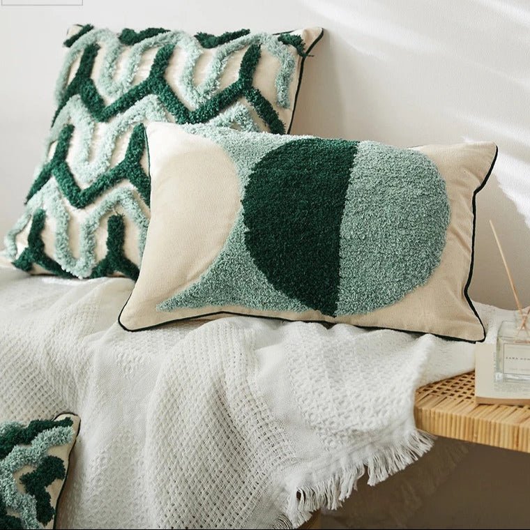 Misa – Geometrischer Samt - Kissenbezug im Boho - Design für Sofakissen - Givera DE