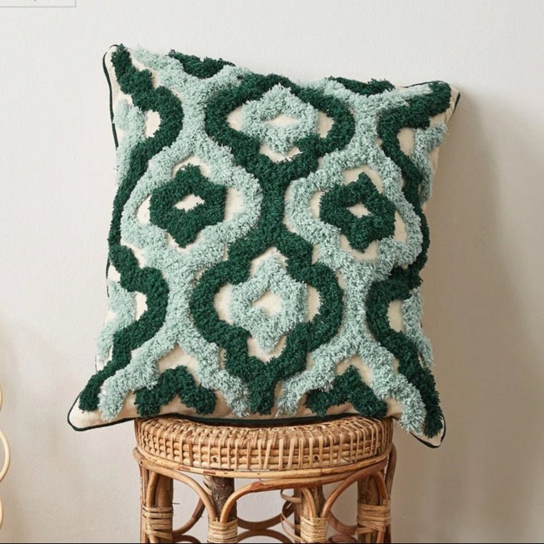 Misa – Geometrischer Samt - Kissenbezug im Boho - Design für Sofakissen - Givera DE