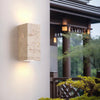 Modo - Elegante Travertin Wandleuchte mit Warmweißem LED - Licht - Givera DE