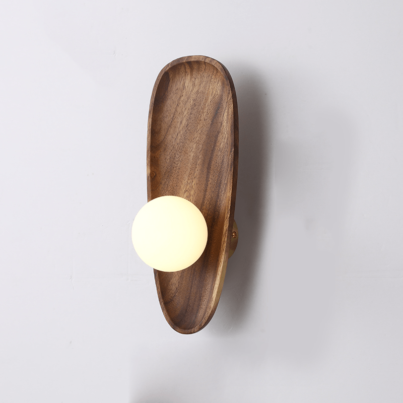 Modoria Natürliche Holzwandlampe - Moderne Beleuchtung mit rustikalem Charme - Givera DE
