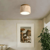 Murei - Japanische Deckenlampe für Wohnzimmer - Energieeffizientes Marmorholz - Givera DE